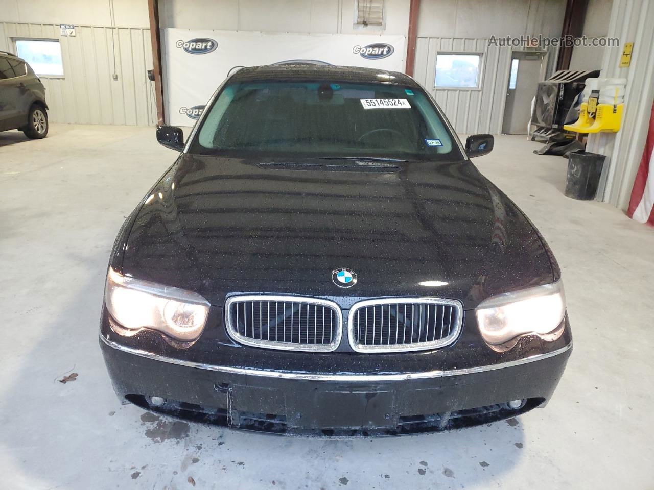 2004 Bmw 745 Li Black vin: WBAGN63584DS52620