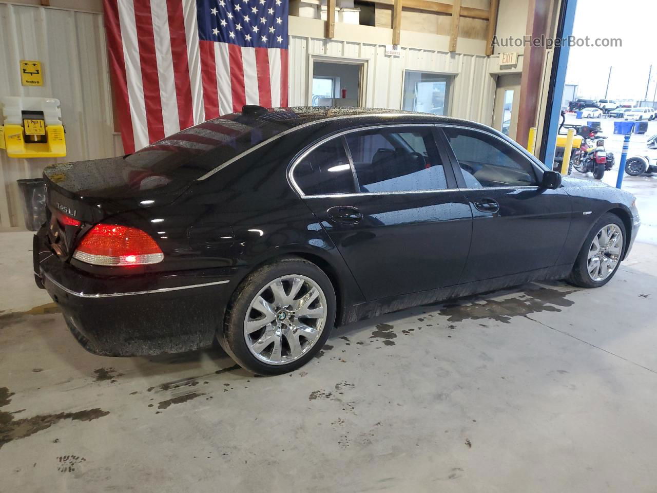 2004 Bmw 745 Li Black vin: WBAGN63584DS52620