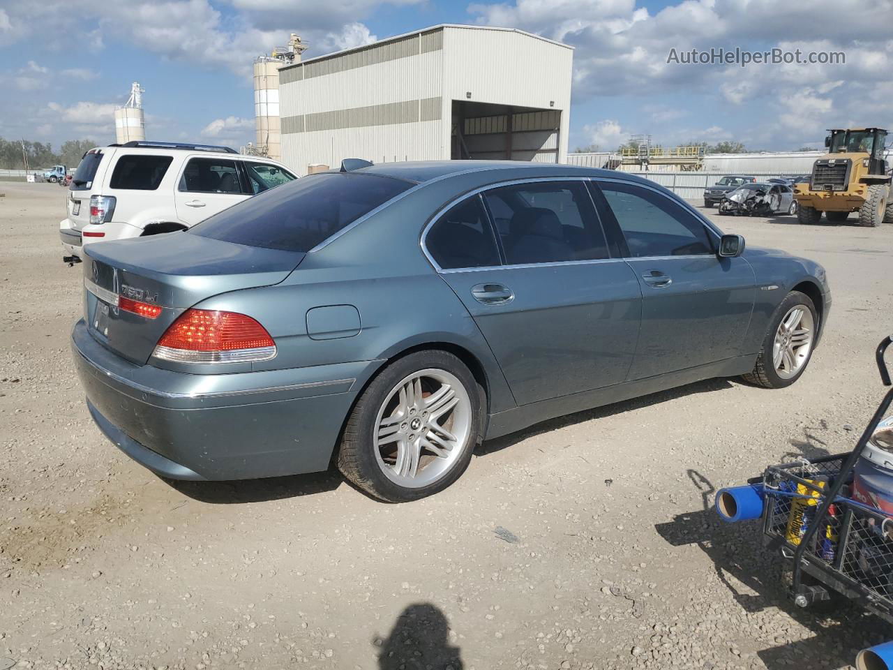 2004 Bmw 760 Li Бирюзовый vin: WBAGN83474DK11088