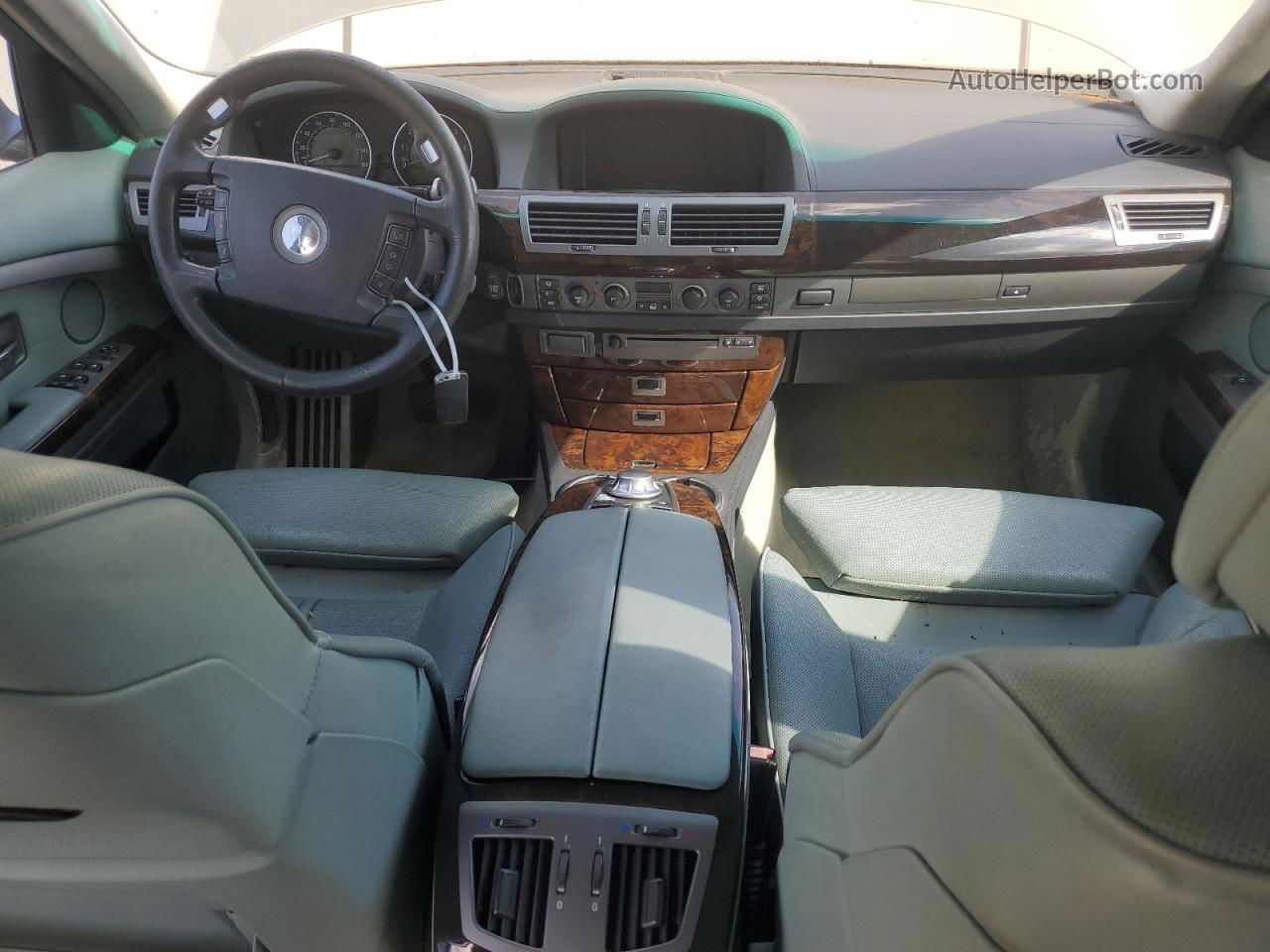 2004 Bmw 760 Li Бирюзовый vin: WBAGN83474DK11088