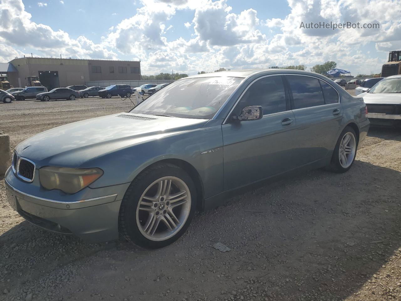 2004 Bmw 760 Li Бирюзовый vin: WBAGN83474DK11088