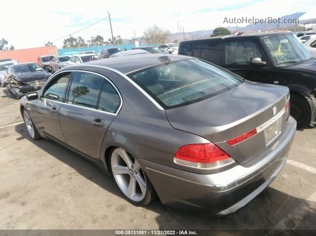 2004 Bmw 7 Series 760li Серый vin: WBAGN83484DK10953