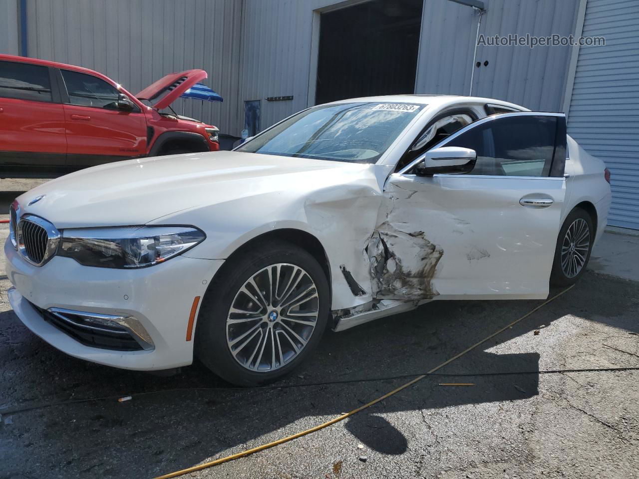 2017 Bmw 530 I White vin: WBAJA5C30HG896711