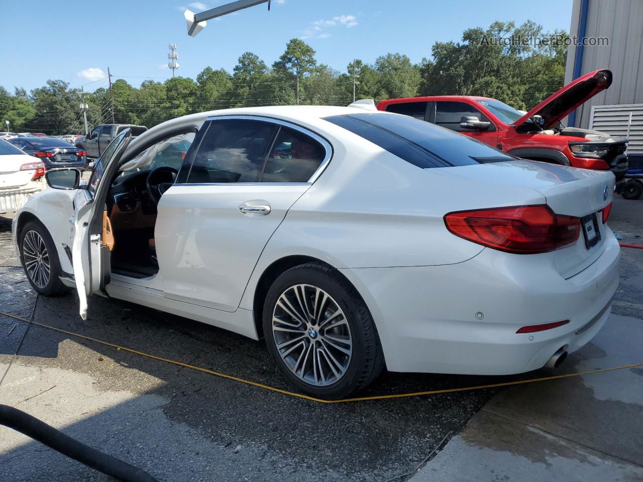 2017 Bmw 530 I White vin: WBAJA5C30HG896711