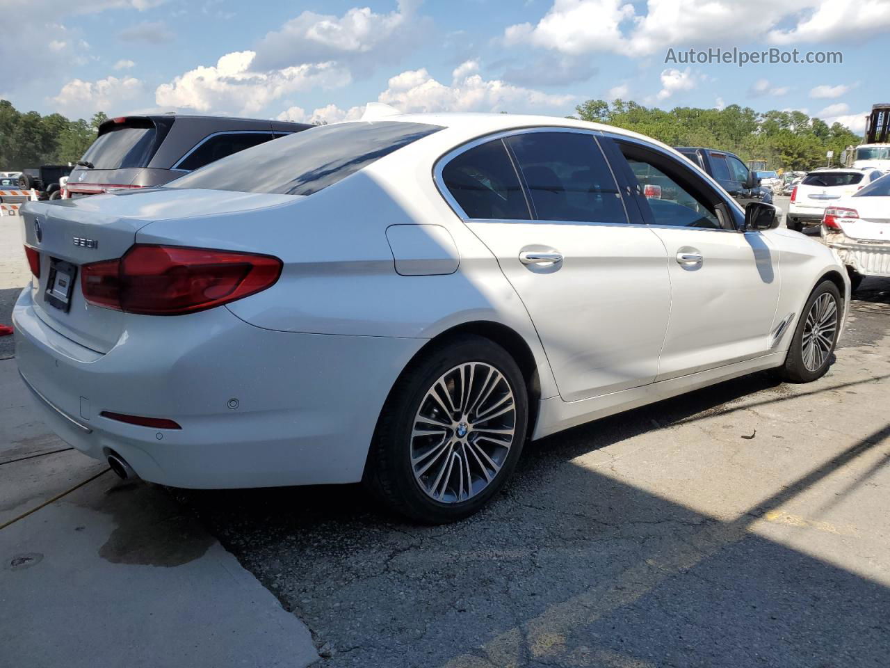 2017 Bmw 530 I White vin: WBAJA5C30HG896711