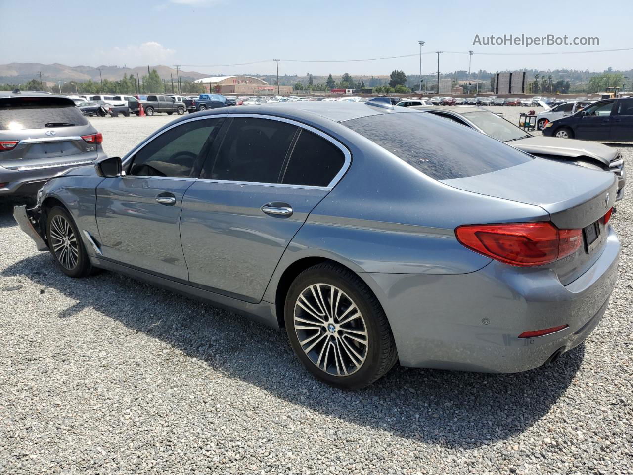 2017 Bmw 530 I Blue vin: WBAJA5C30HWA35456