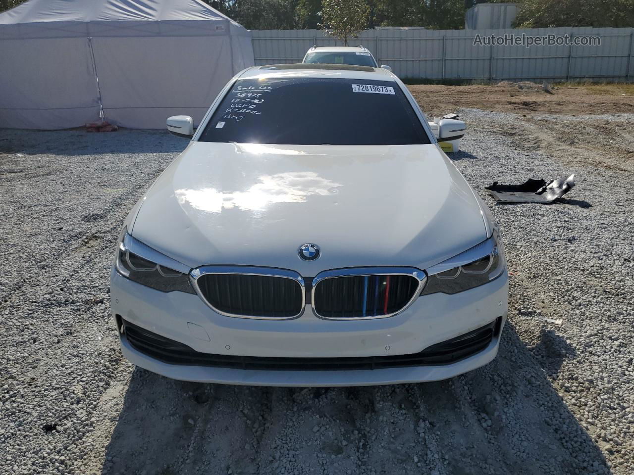 2017 Bmw 530 I White vin: WBAJA5C32HG894653