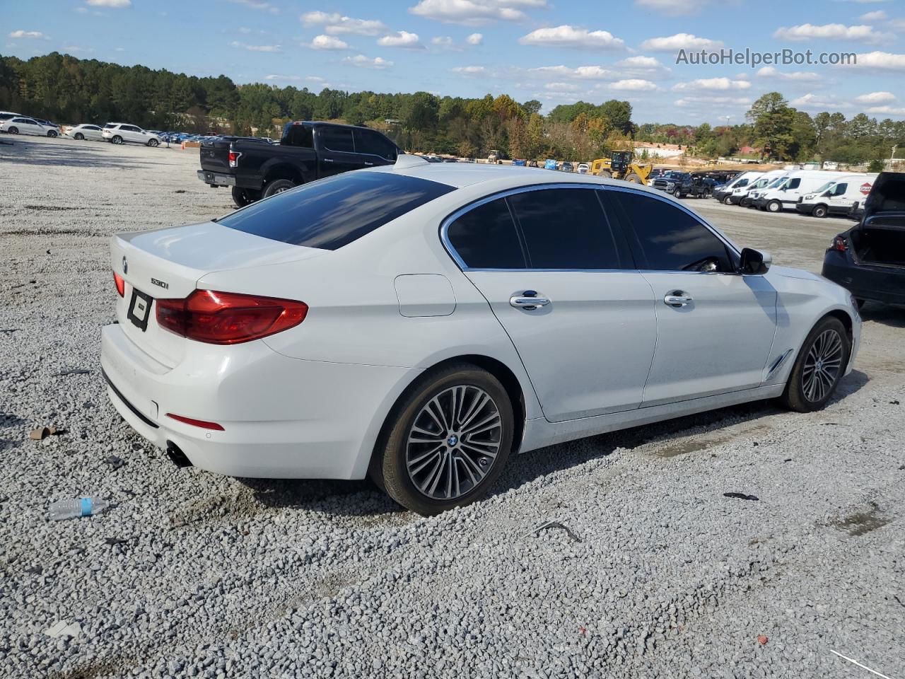 2017 Bmw 530 I White vin: WBAJA5C32HG894653