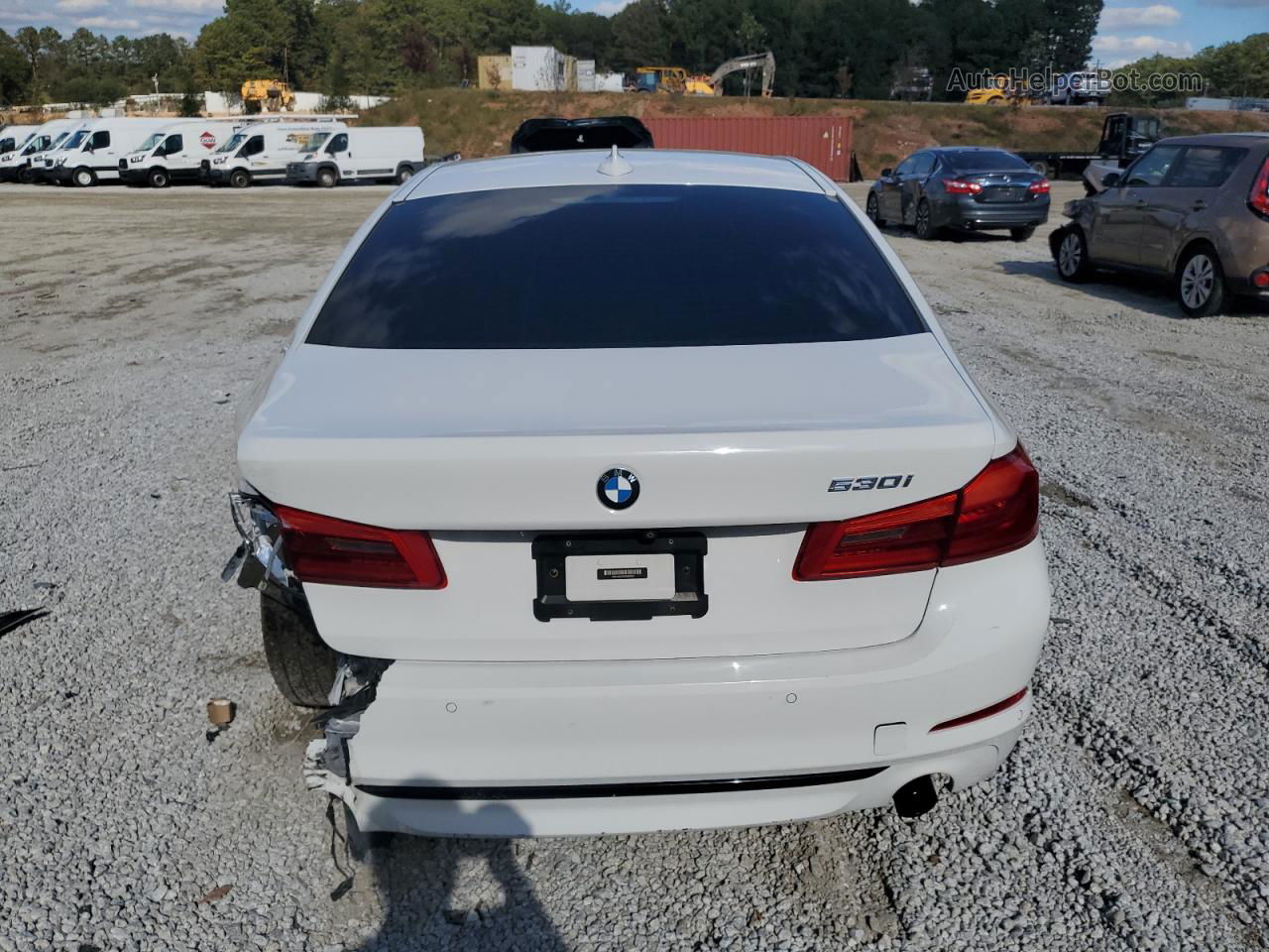 2017 Bmw 530 I White vin: WBAJA5C32HG894653