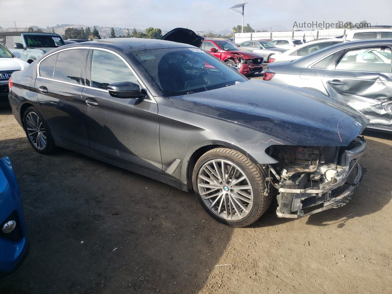 2017 Bmw 530 I Gray vin: WBAJA5C33HG456465