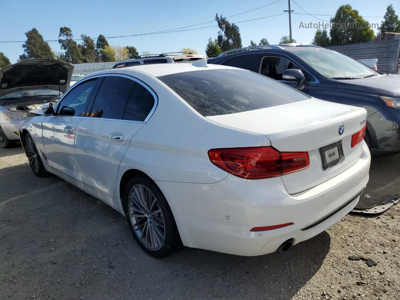 2017 Bmw 530 I White vin: WBAJA5C33HG895200