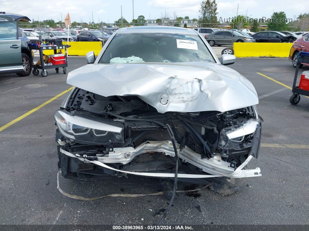 2017 Bmw 530i   Silver vin: WBAJA5C33HG897240