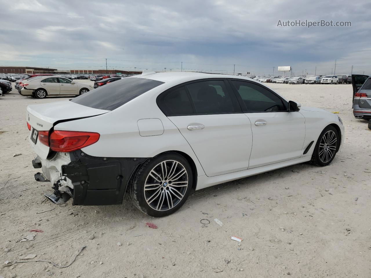 2017 Bmw 530 I White vin: WBAJA5C34HG455938