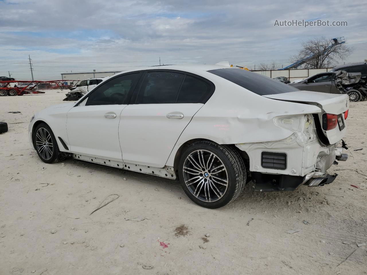 2017 Bmw 530 I White vin: WBAJA5C34HG455938