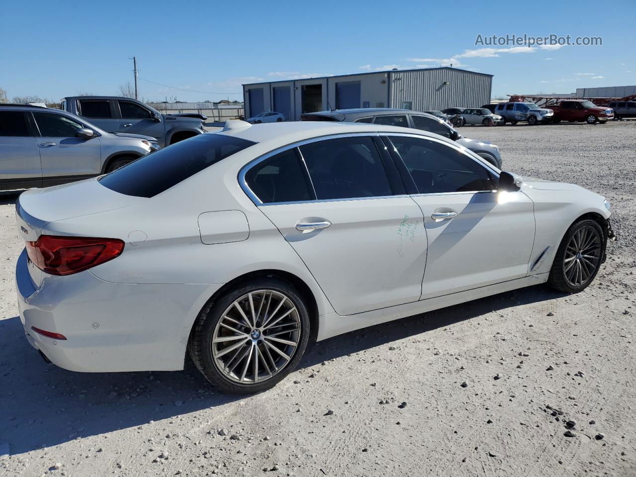 2017 Bmw 530 I White vin: WBAJA5C35HG455995