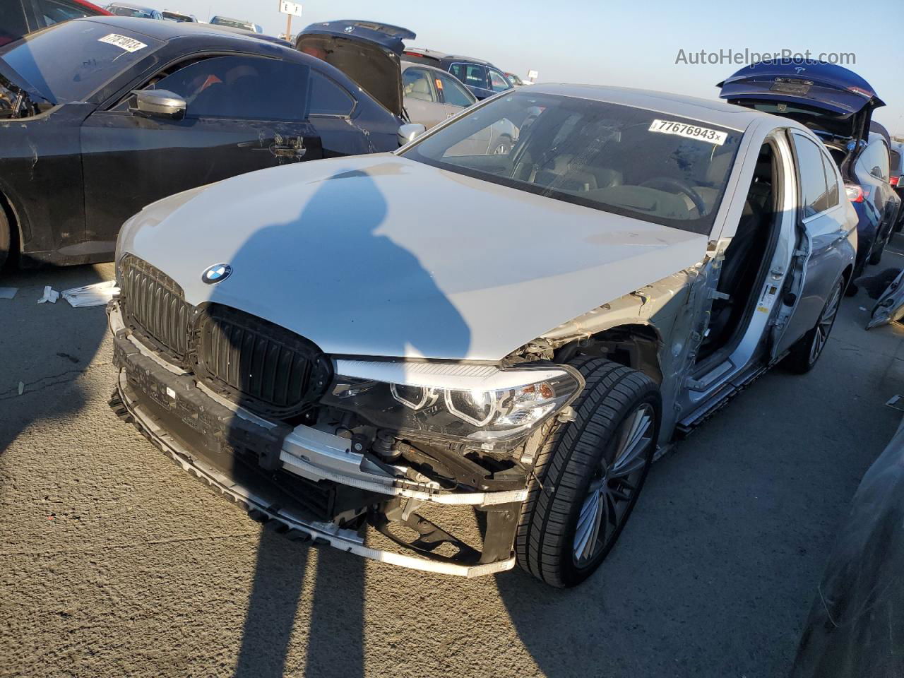 2017 Bmw 530 I Silver vin: WBAJA5C36HG896146