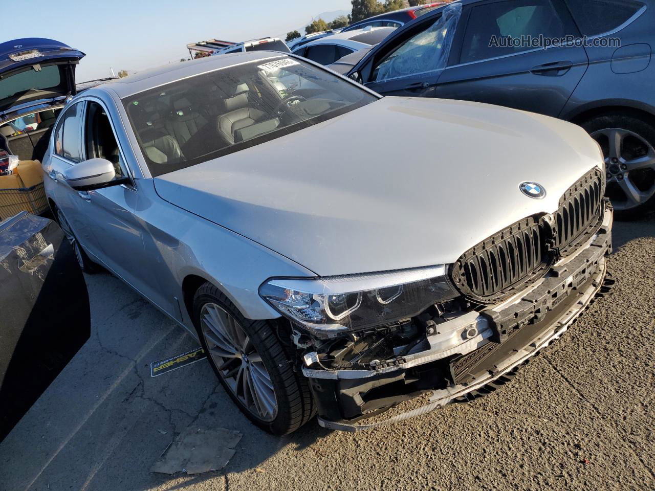 2017 Bmw 530 I Silver vin: WBAJA5C36HG896146