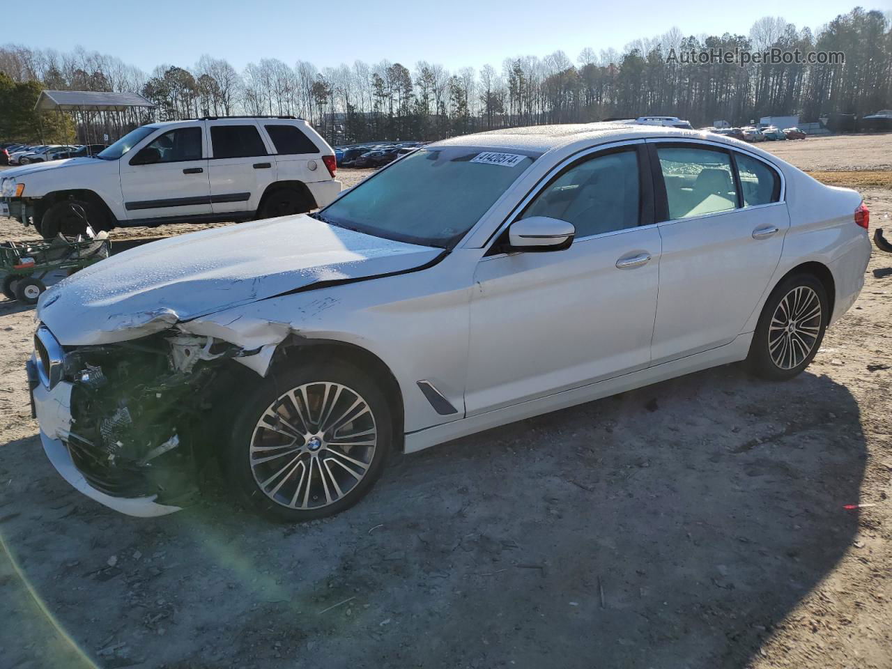 2017 Bmw 530 I White vin: WBAJA5C37HG894325