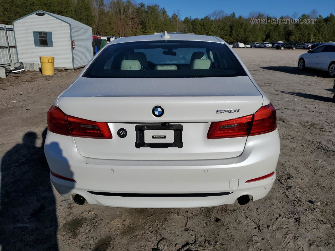 2017 Bmw 530 I White vin: WBAJA5C37HG894325