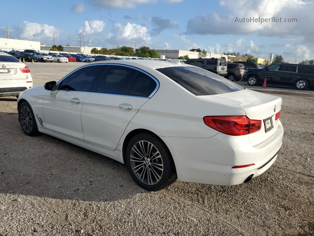 2017 Bmw 530 I White vin: WBAJA5C37HG894387