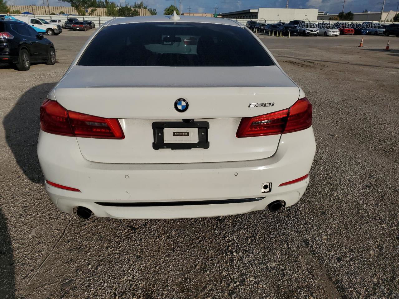 2017 Bmw 530 I White vin: WBAJA5C37HG894387