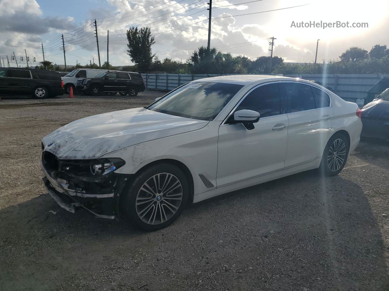 2017 Bmw 530 I White vin: WBAJA5C37HG894387