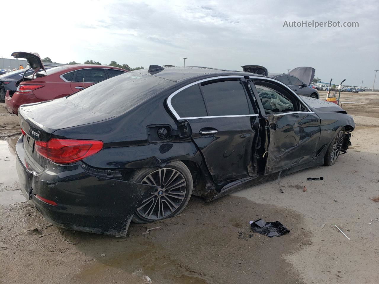 2017 Bmw 530 I Black vin: WBAJA5C37HG895295