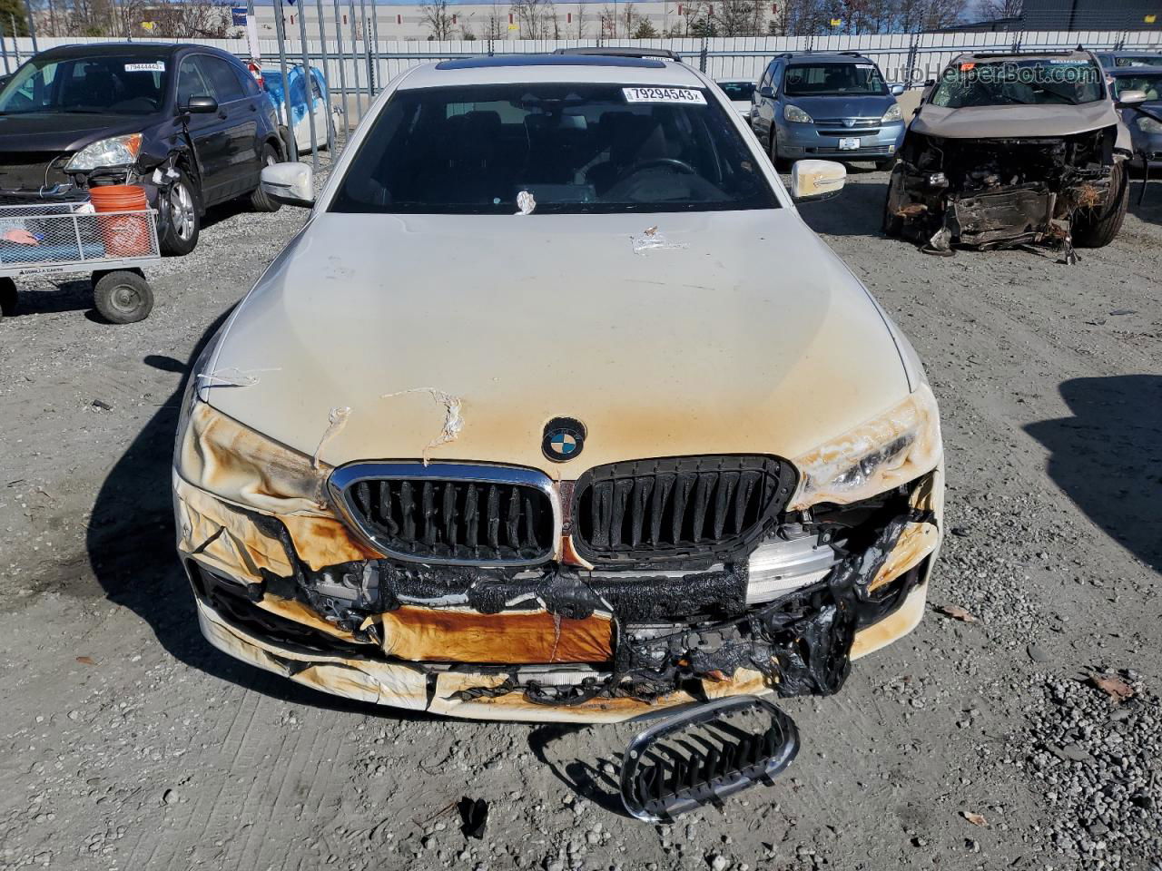 2017 Bmw 530 I White vin: WBAJA5C37HWA35440