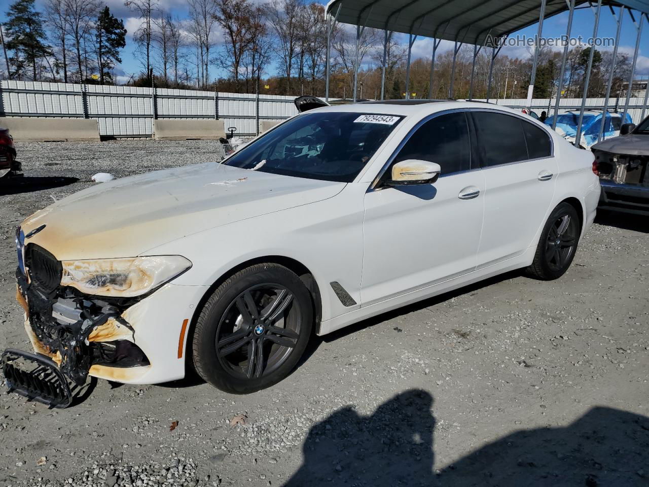 2017 Bmw 530 I White vin: WBAJA5C37HWA35440