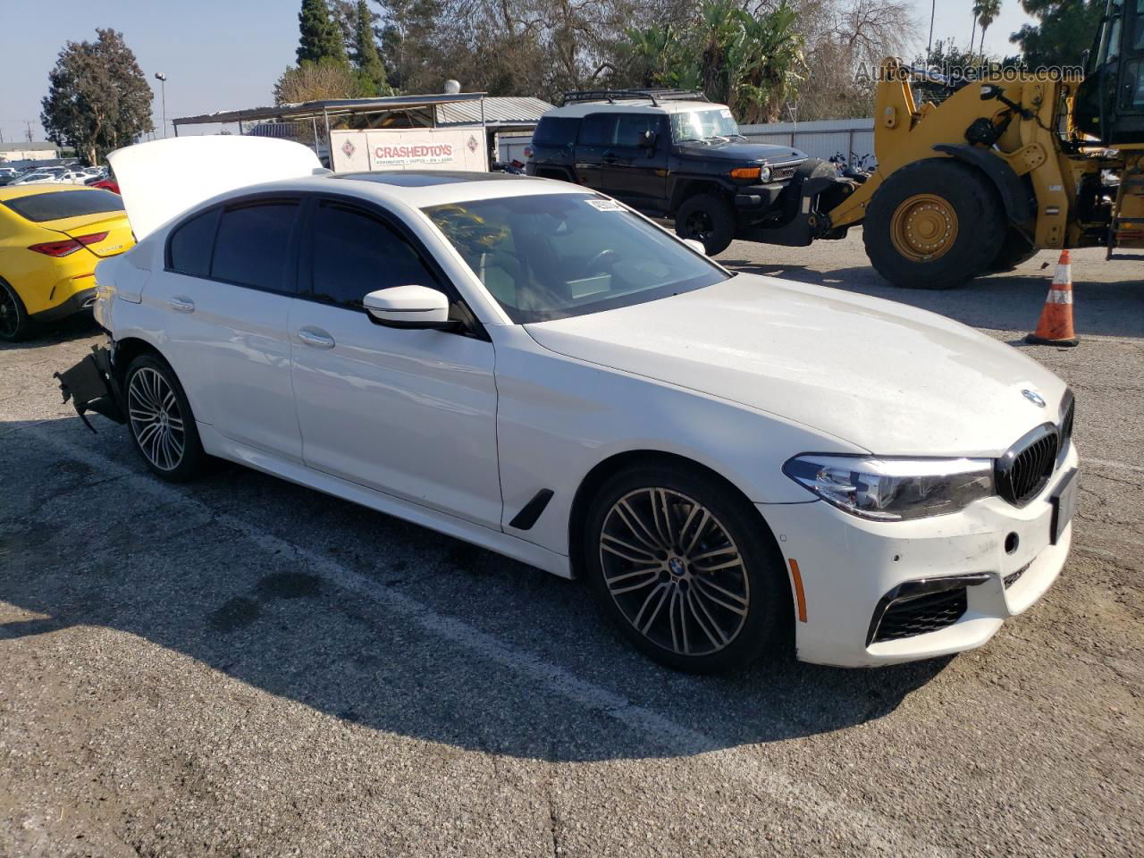 2017 Bmw 530 I White vin: WBAJA5C38HG894625