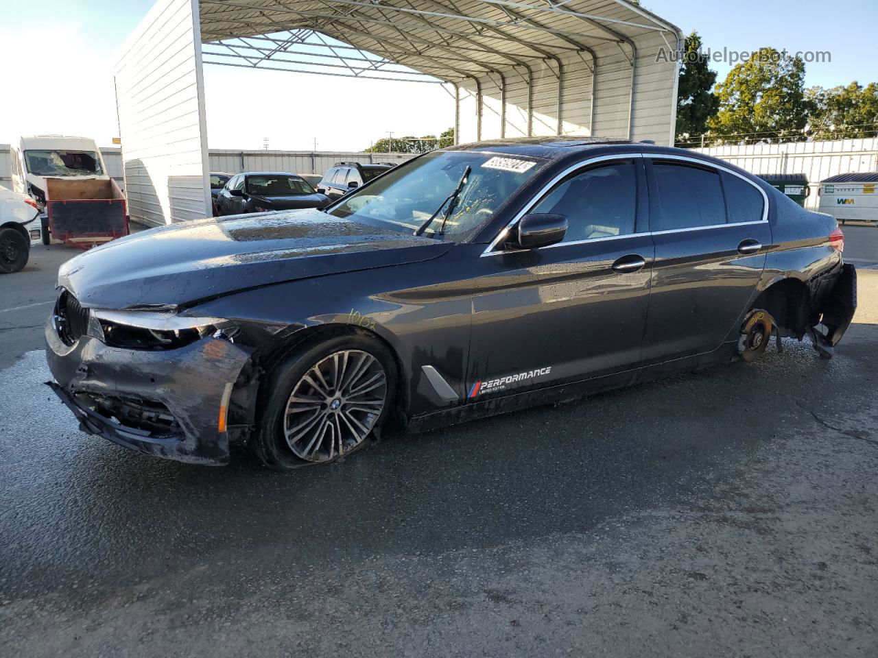 2017 Bmw 530 I Gray vin: WBAJA5C38HG896875