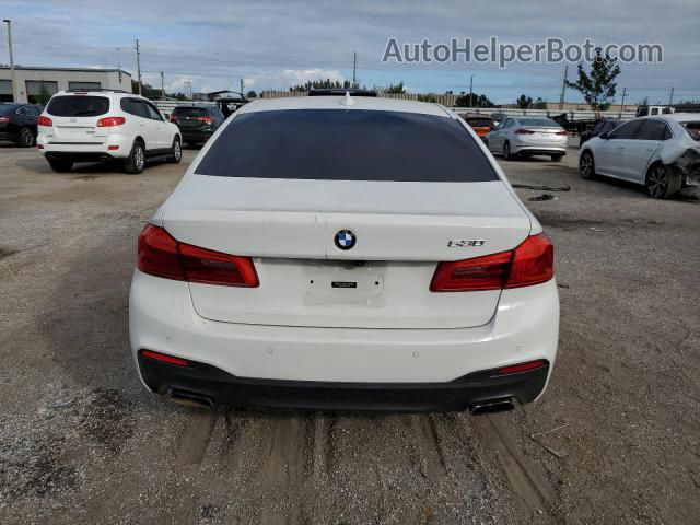 2017 Bmw 530 I White vin: WBAJA5C39HG895735