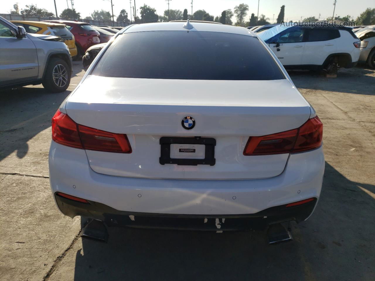 2017 Bmw 530 I White vin: WBAJA5C3XHG895985