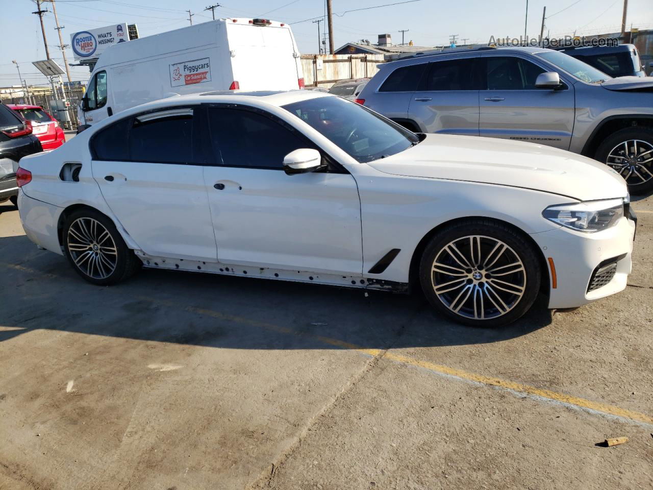 2017 Bmw 530 I White vin: WBAJA5C3XHG895985