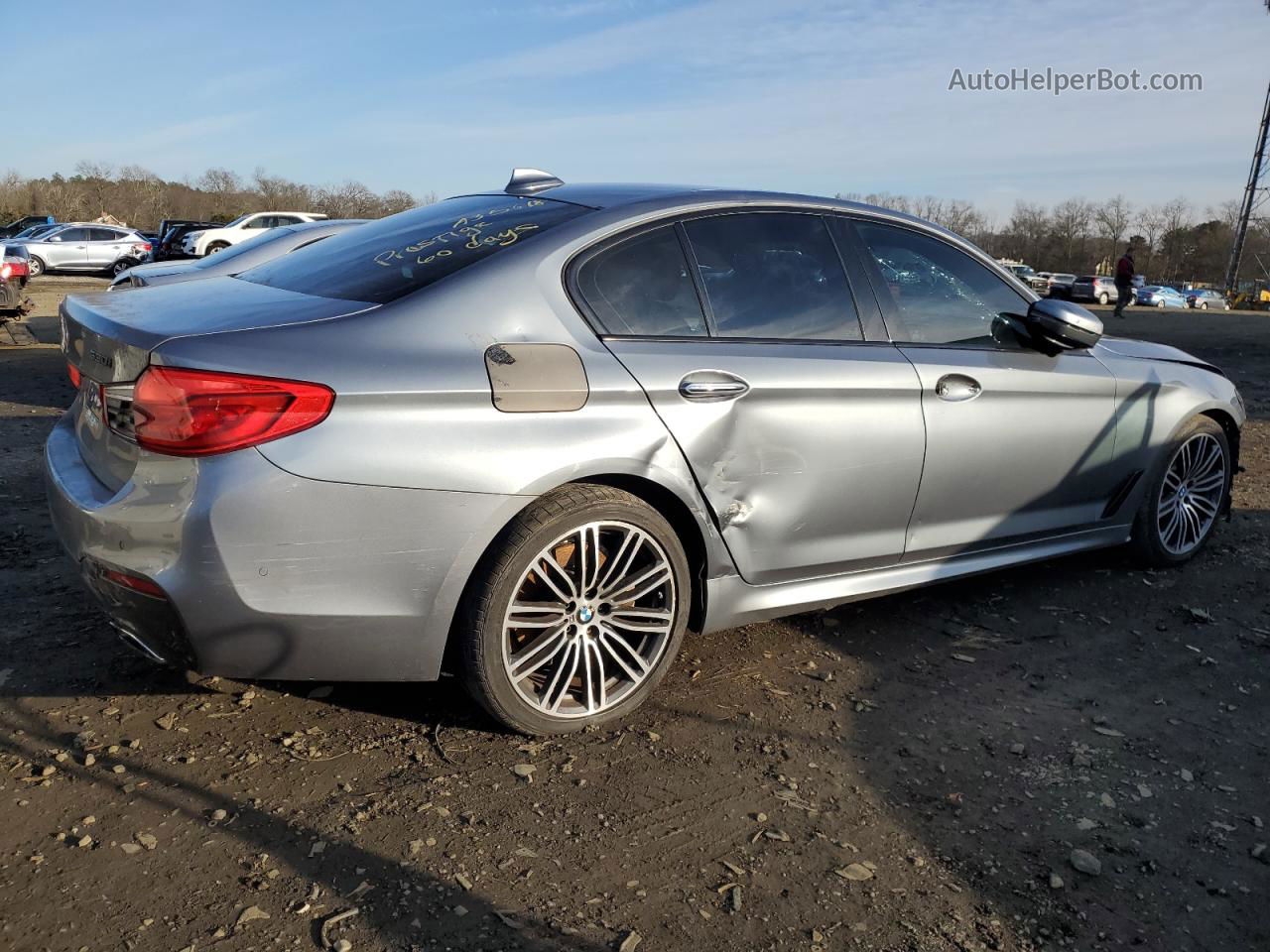 2018 Bmw 530 I Gray vin: WBAJA5C51JWA35618