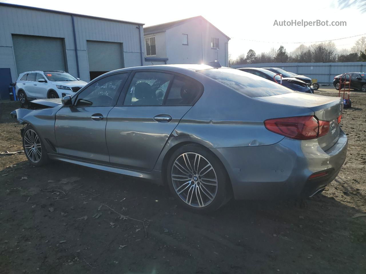 2018 Bmw 530 I Gray vin: WBAJA5C51JWA35618