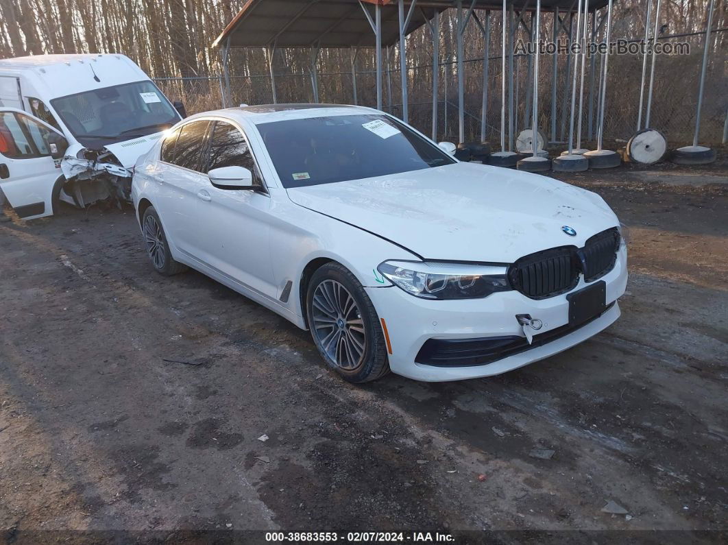 2019 Bmw 530i   White vin: WBAJA5C52KBX87284