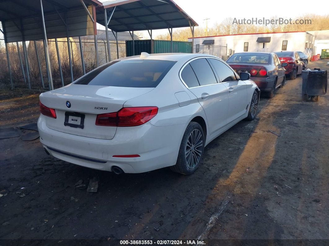 2019 Bmw 530i   White vin: WBAJA5C52KBX87284