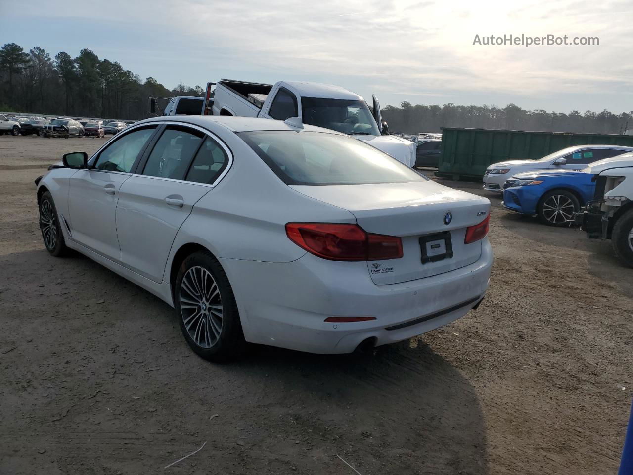 2019 Bmw 530 I White vin: WBAJA5C52KWW07908