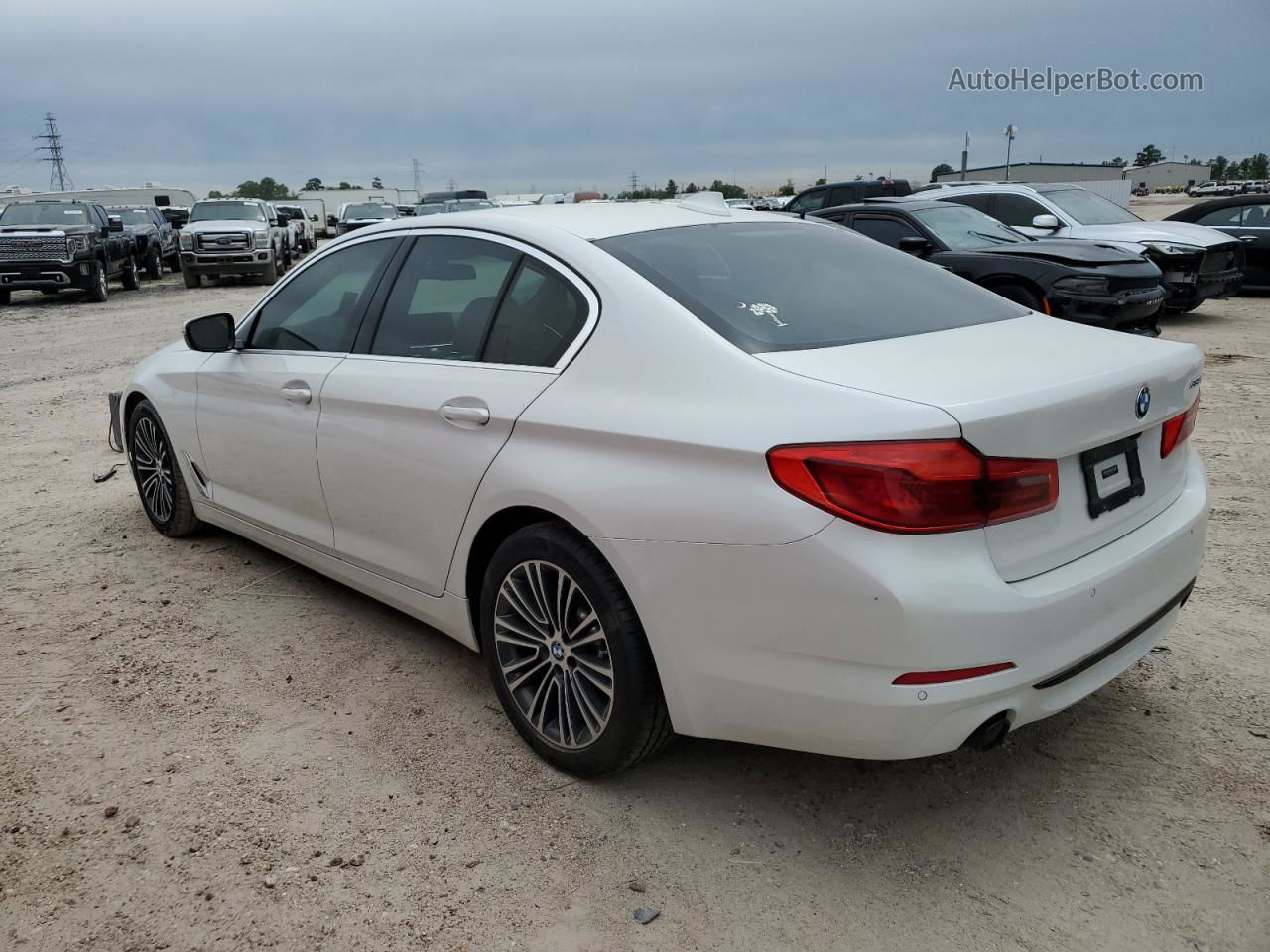 2019 Bmw 530 I White vin: WBAJA5C52KWW22280