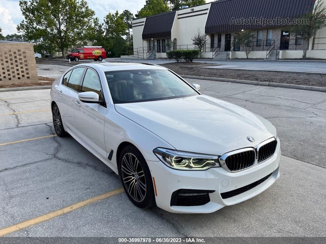 2017 Bmw 530   White vin: WBAJA5C53HG455656