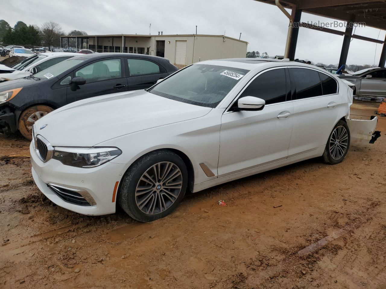 2019 Bmw 530 I White vin: WBAJA5C53KBX46632