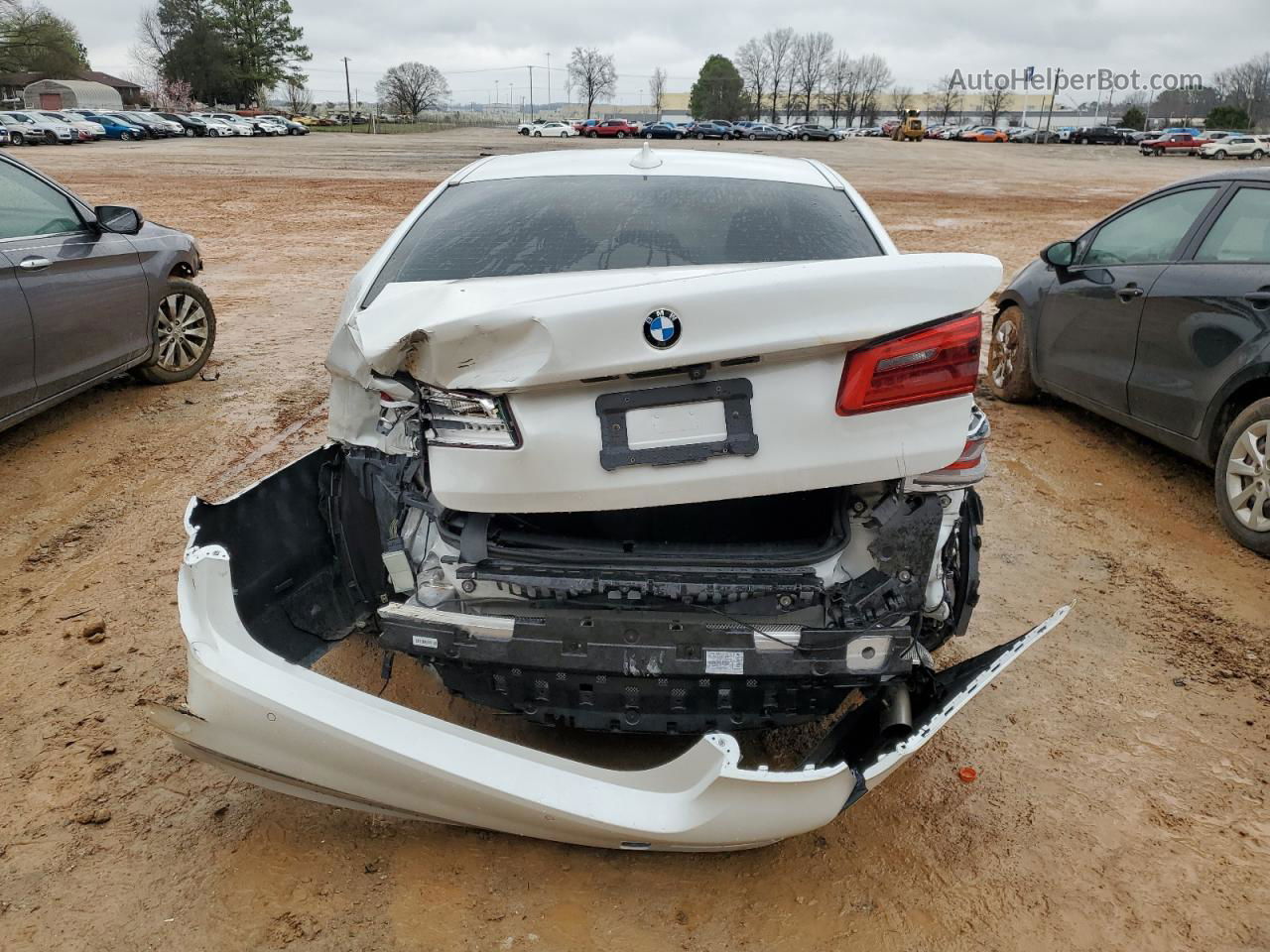 2019 Bmw 530 I White vin: WBAJA5C53KBX46632