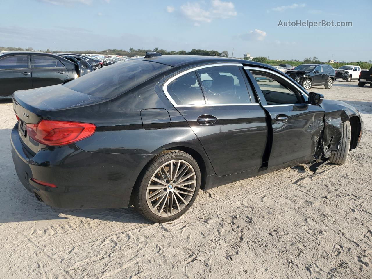 2019 Bmw 530 I Черный vin: WBAJA5C53KWW06007