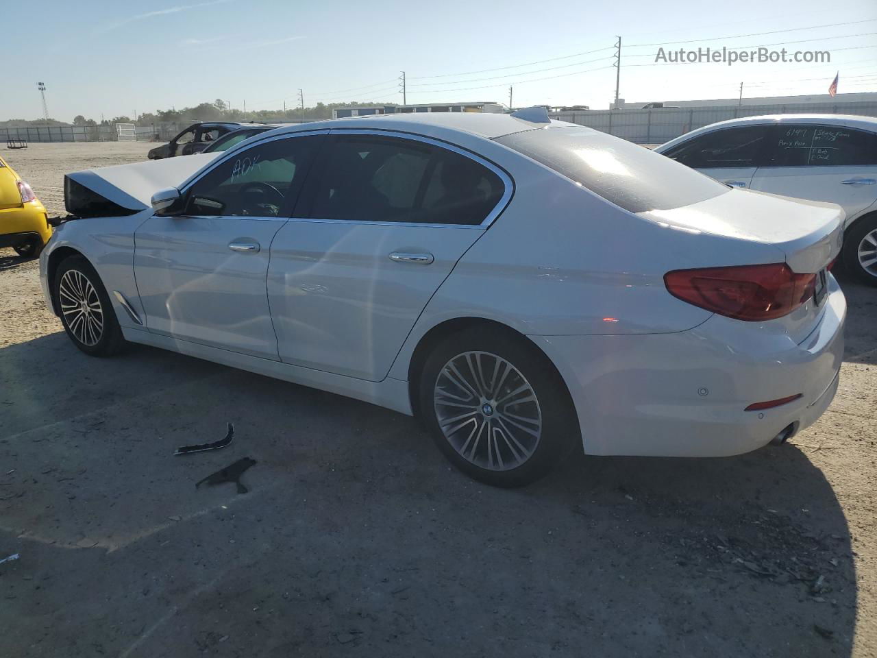 2018 Bmw 530 I White vin: WBAJA5C54JG898257