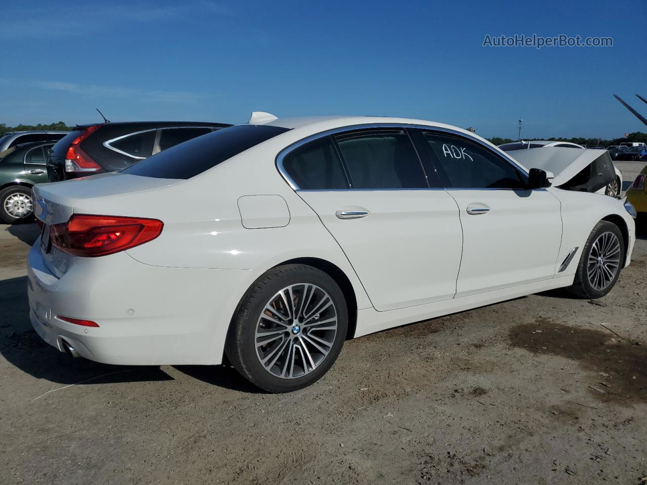 2018 Bmw 530 I White vin: WBAJA5C54JG898257