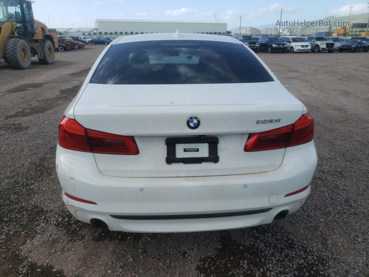 2019 Bmw 530 I White vin: WBAJA5C54KBX86704