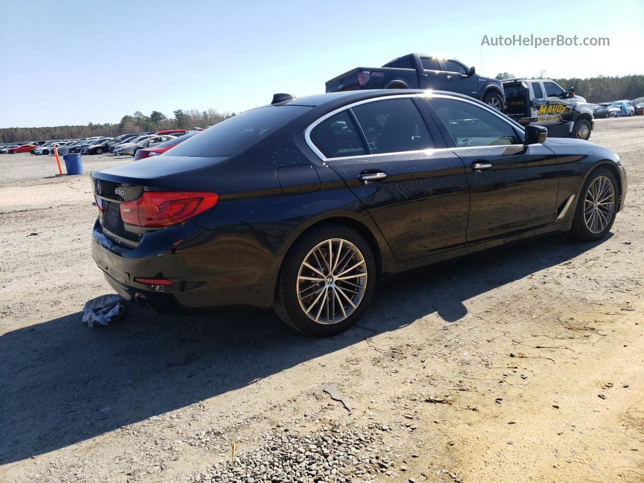 2018 Bmw 530 I Black vin: WBAJA5C55JG898929