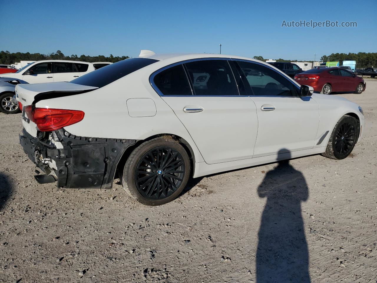 2018 Bmw 530 I White vin: WBAJA5C55JWA39123