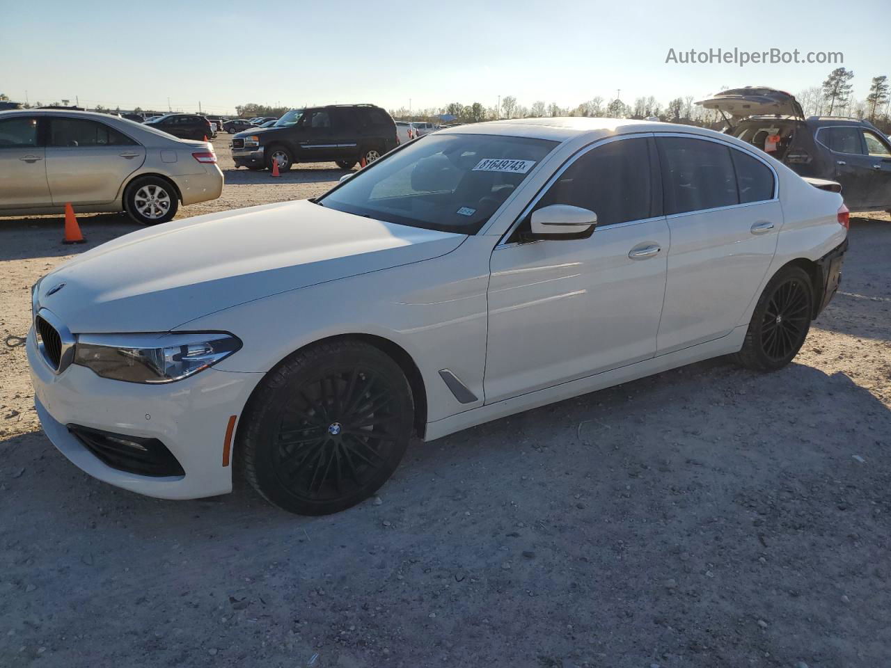 2018 Bmw 530 I White vin: WBAJA5C55JWA39123